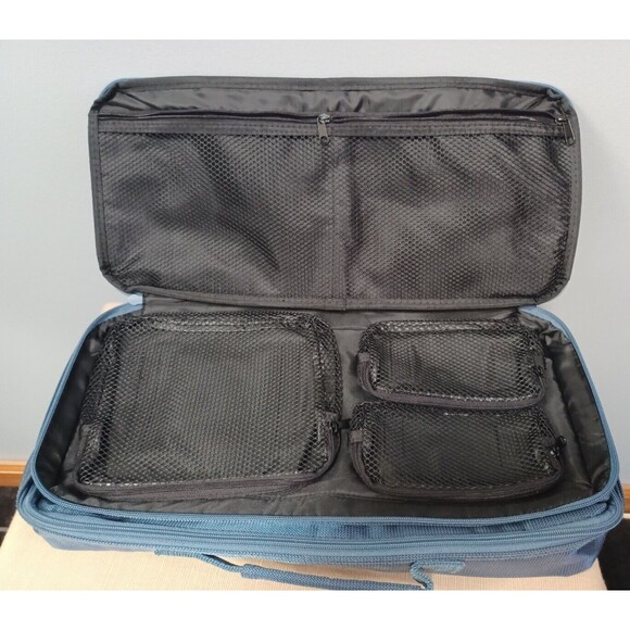 VINTAGE CROP-IN-STYLE ZIPPERED ART CRAFT ORGANIZER TOTE CASE - Picture 8 of 12